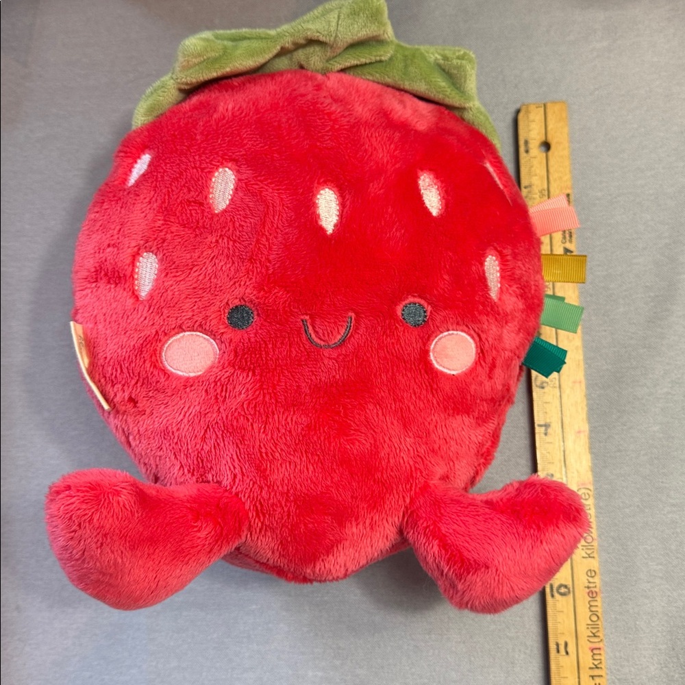 Itzy Ritzy Plush Strawberry Toy - Picture 9 of 9
